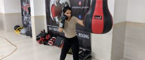 kickboxing training
